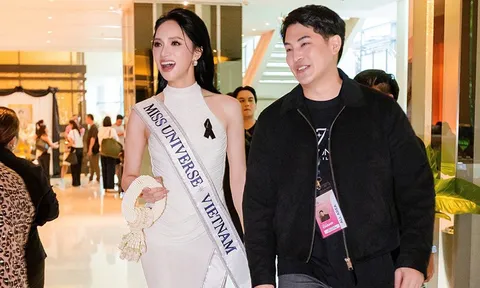 Hoa hậu Hương Giang được săn đón như ngôi sao ở Miss Universe 2025
