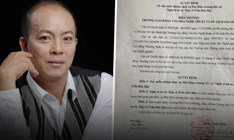 NSƯT Đức Hải bị miễn nhiệm Phó Hiệu trưởng