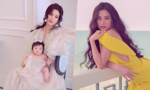 Đông Nhi làm mẫu ảnh cùng con gái trong loạt ảnh thời trang