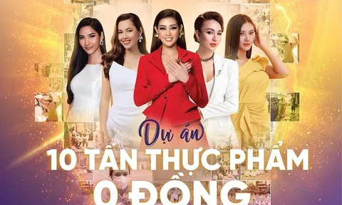 Dàn hoa hậu, á hậu khởi xướng dự án trao "10 tấn thực phẩm 0 đồng"