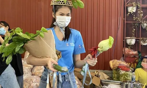 Á hậu Phương Anh làm bánh kem tỏi tặng á hậu Ngọc Thảo sinh nhật giữa mùa dịch