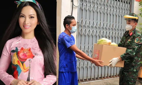 Ca sĩ tỷ phú Hà Phương ủng hộ Sài Gòn hơn 100 tấn lương thực