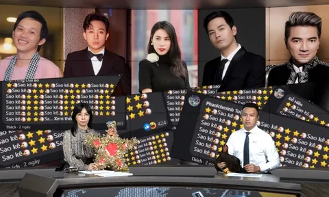 BTV Việt Phong mang cả đèn lồng, gà sống vào trường quay kêu minh bạch sao kê