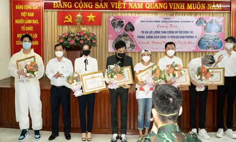 Lý Nhã Kỳ, Ngọc Sơn, Phương Thanh tri ân tuyến đầu chống dịch