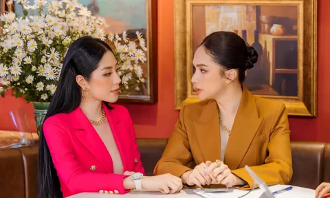 Hoa hậu Tô Diệp Hà diện ‘cây hồng’ nổi bần bật trên ghế nóng Qúy ông hoàn mỹ